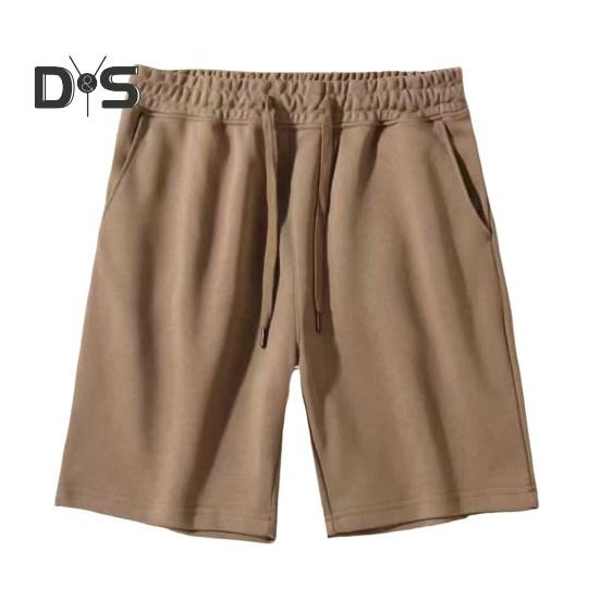 Мужские повседневные шорты, однотонные, обычного кроя, с укрепленными карманами, регулируемые летние шорты со шнурком