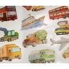Stickers - Vehicles and Trucks - Glitter - 1.8 Cm