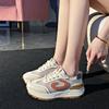 Тенденции новые женские кроссовки туфли на платформе сетчатые повседневные туфли в стиле пэчворк женская обувь на открытом воздухе вулканизированная обувь Zapatillas Mujer
