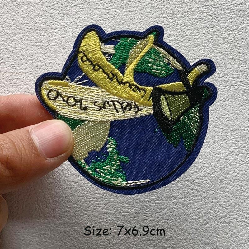 Natural Adventure Thermoadhesive Camping Sticker Embroidered Patches For Clothes DIY DIY