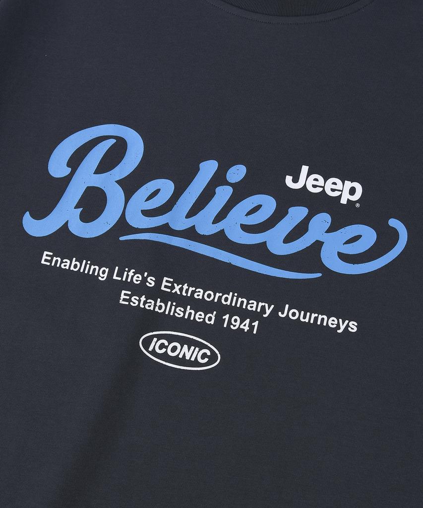 JEEP Футболка с коротким рукавом с треснутым логотипом Jeep Believe (Jr5Tsu162Dg)