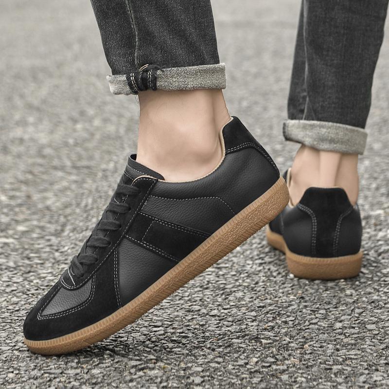 Four Seasons Genuine Leather Vulcanize Walking Shoes All-match Male Tenis Masculino Sneakers Classic Trendy Mens Casual Shoes