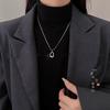 Серебряное ожерелье с геометрическим овальным кулоном — элегантный дизайн высокого класса для женщин