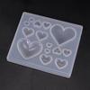 3D Love Heart Shape Silicone Mold Epoxy Resin Kitchen Cake Baking Decoration Chocolate Mold Diy Jewelry Earrings Pendant Tools