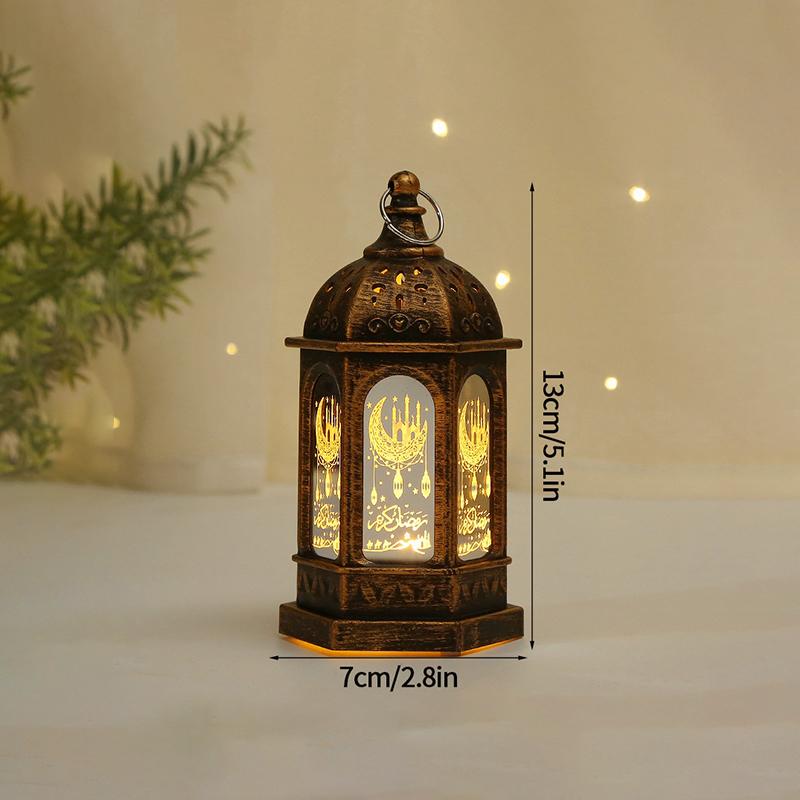 Muslim Ramadan Lantern Eid Led Night Light  Ramadan Decoration Moon Star Glowing Light Islamic Eid Al Adha Gift