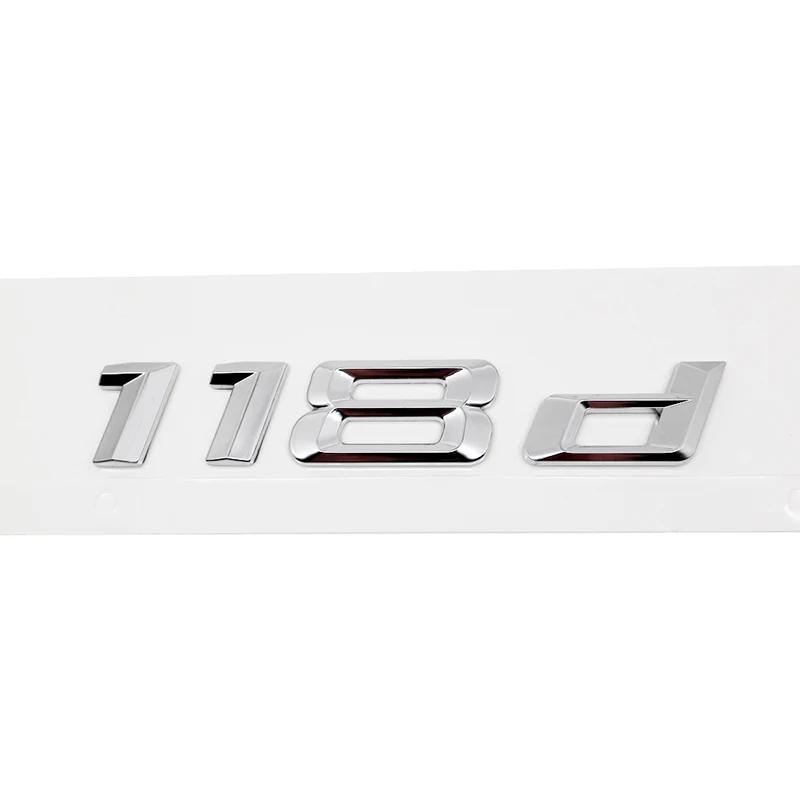 ABS Car Rear Trunk Letters Logo Badge Emblem Sticker For BMW 1 Series 116d 118d 120d 125d 130d 135d 140d E81 E82 E87 E88 F20 F21