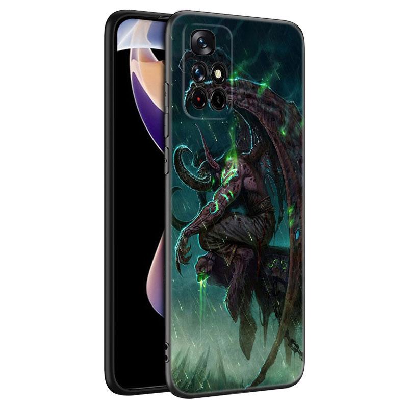 The World of Warcraft Black Silicone Phone Case For Xiaomi Redmi Note 10 11 11S 12 13 4G 8 9 11T Pro 5G Plus 8T 9S 10S 12S