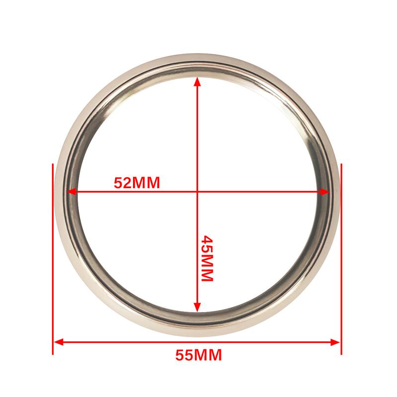 ELING Silver or Black Stainless Steel Bezel for 52mm/85mm Car Motorcycle Gauge