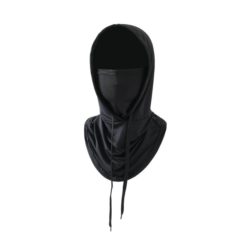 Ice Silk Neck Gaiter with Face Cover, UV Protection Full Face Cycling Headgear for Men