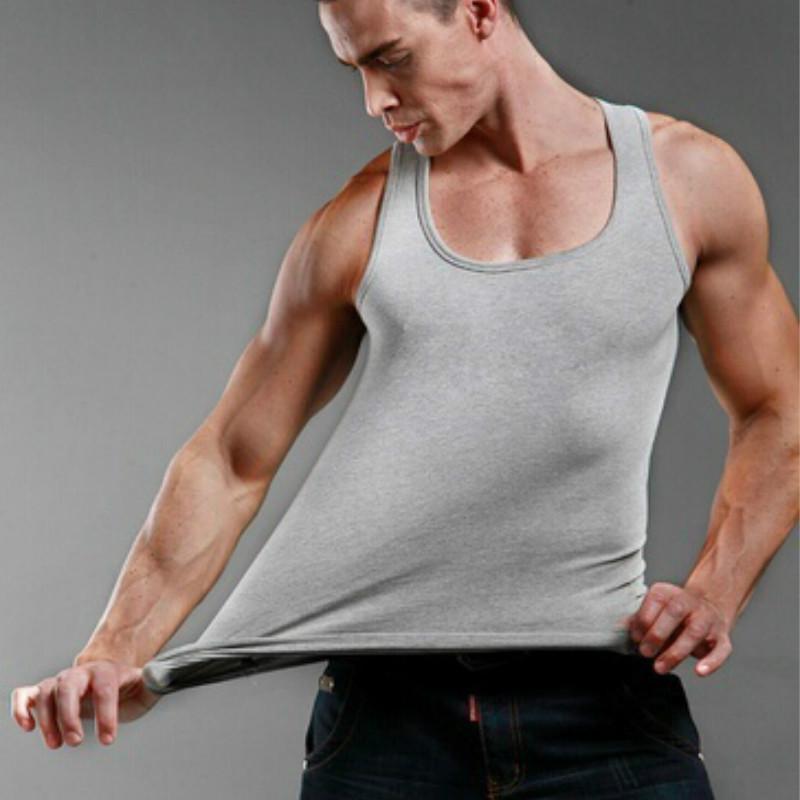 Men's Gym Bodybuilding Tank Tops Fitness Workout Cotton Sports Vest