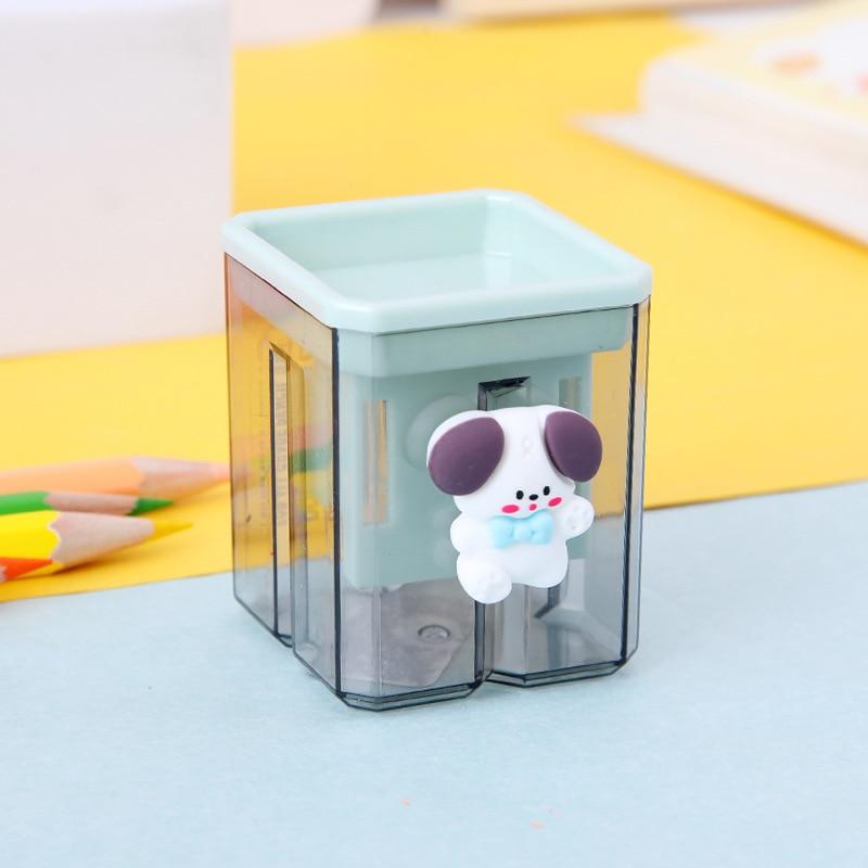 1pc Creative Pencil Sharpeners Ins Korean Fashion Geometry Style Morandi Color Sharpener Back To School Office Accessories