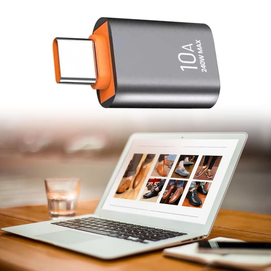 Высокоскоростной USB C - USB A Female адаптер 10 Гбит/с USB C - USB A адаптер 240 Вт Power Delivery для MacBook Pro/Air