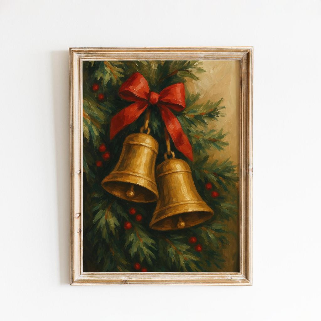 Dreamy Nordic Winter Vintage Christmas Poster Santa Reindeer Holiday Modern Prints Canvas Painting Wall Picture Home Room Decor