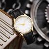 Men Business Watch Round Dial Faux Leather Strap Quartz Movement Teens Adults Formal Dress Wristwatch Fashion Jewelry Accessory