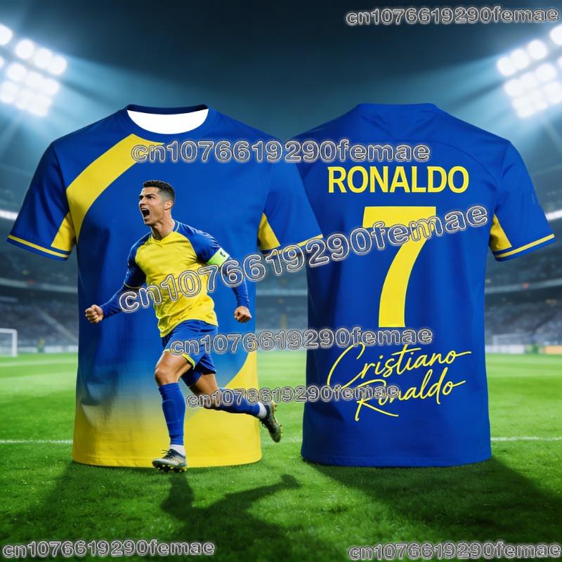 Футбольная футболка Ronaldo #7 Fan Edition 2026 для взрослых и детей. Дышащая и удобная футболка для футбольных тренировок на лето
