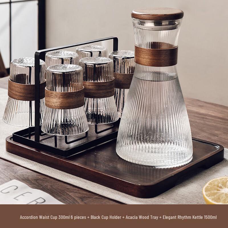 Handon Heat-Resistant Glass Teapot & Cup Set