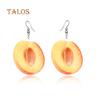 Women Creative Coconut Fresh Fruit Hook Earrings Summer Holiday Party Jewelry Beauty