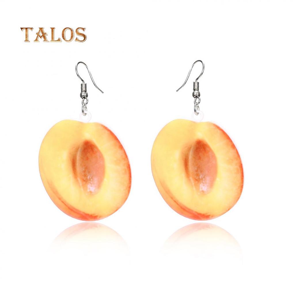 Women Creative Coconut Fresh Fruit Hook Earrings Summer Holiday Party Jewelry Beauty