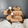 Baguette Dog Doll Cute Plush Puppy Chef Dog Dog Doll Soft Sleeping with Long Throw Pillow Cure