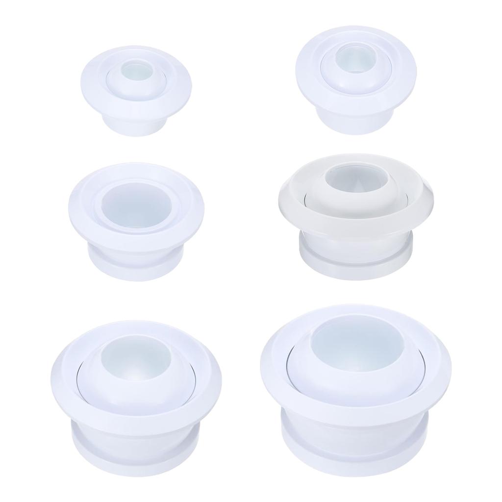 Сферические жиклеры Круглая вытяжная решетка 360 градусов для эффективного распределения воздуха В офисах ванных комнатах и гостиных