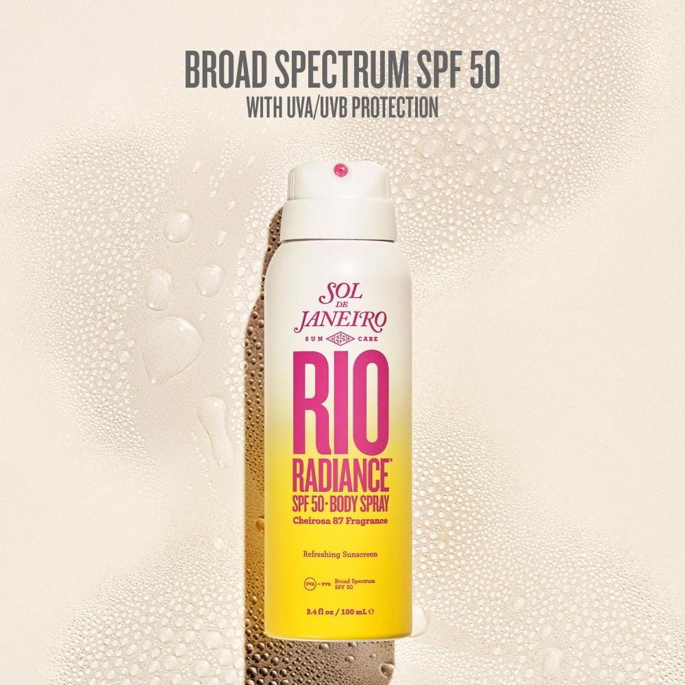 Sol De Janeiro Rio Radiance  Spf 50 Body Spray Sunscreen With niacinamiDe 3.4 100