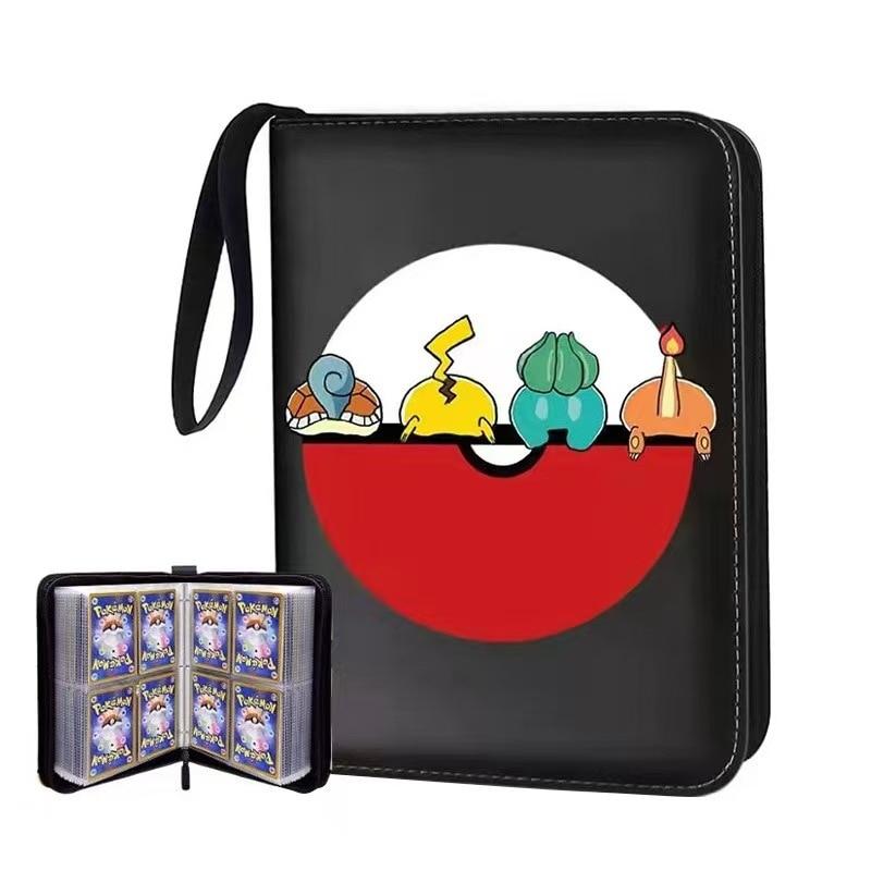 Card Binder, 4 Columns, 50 Pages, 400 Slots, PU Leather Album for Trading Card Collection