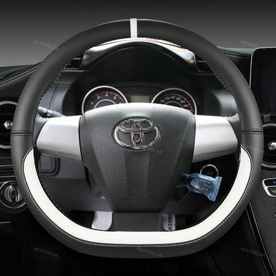 Автомобильный чехол на руль из микрофибры для Toyota, автоаксессуары, интерьер, быстрая доставка