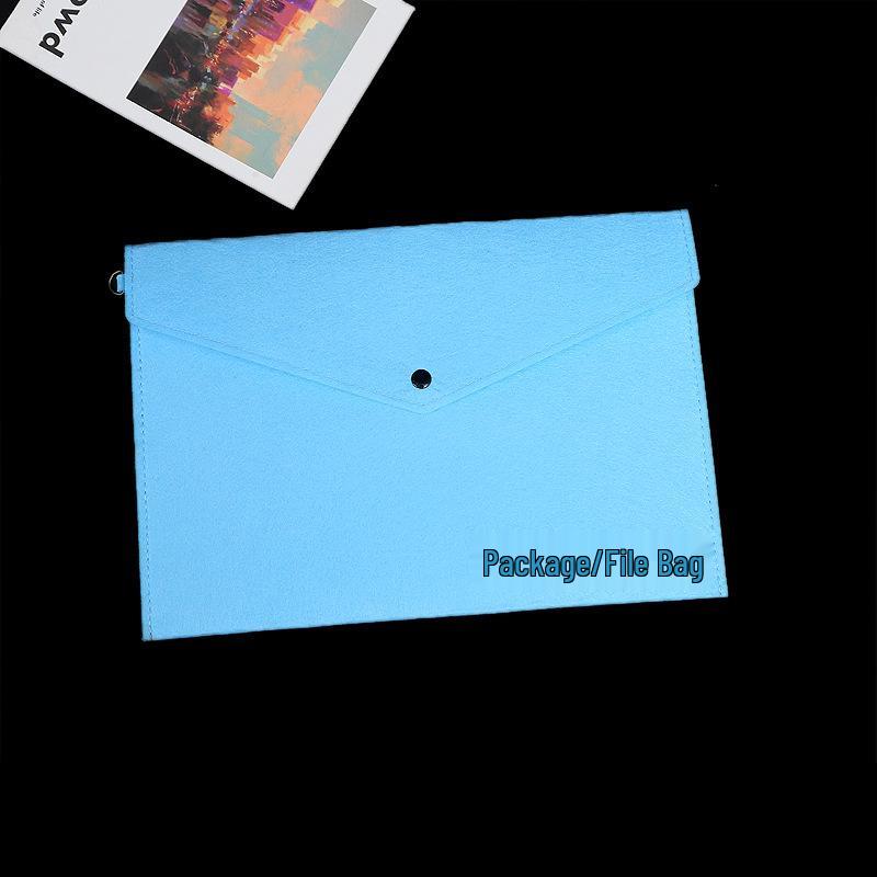 A4 Felt Document Bag for Students – Large Capacity Folder with Express Delivery for Test Paper Organization