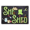 Retro Distressed Gardening Plant Slogan Metal Sign Houseplant Guide Floral Graphic Wall Plate Garden Room Farm Rustic Wall Decor