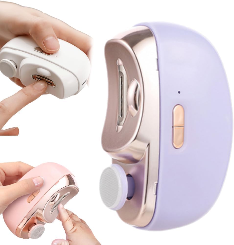 2-в-1 Электрический кусачки для ногтей Автоматический набор для ухода за ногтями Маникюрный триммер для ногтей Для взрослых Младенца Пальцы Ноги Ножницы Педикюр Толстые ногти Резак Точилка