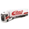 Bburago 1/43 Scale Scania 770 S with Trailer, Eibach White / Diecast Model Car, Finished Product, 18-31468 (Eibach)