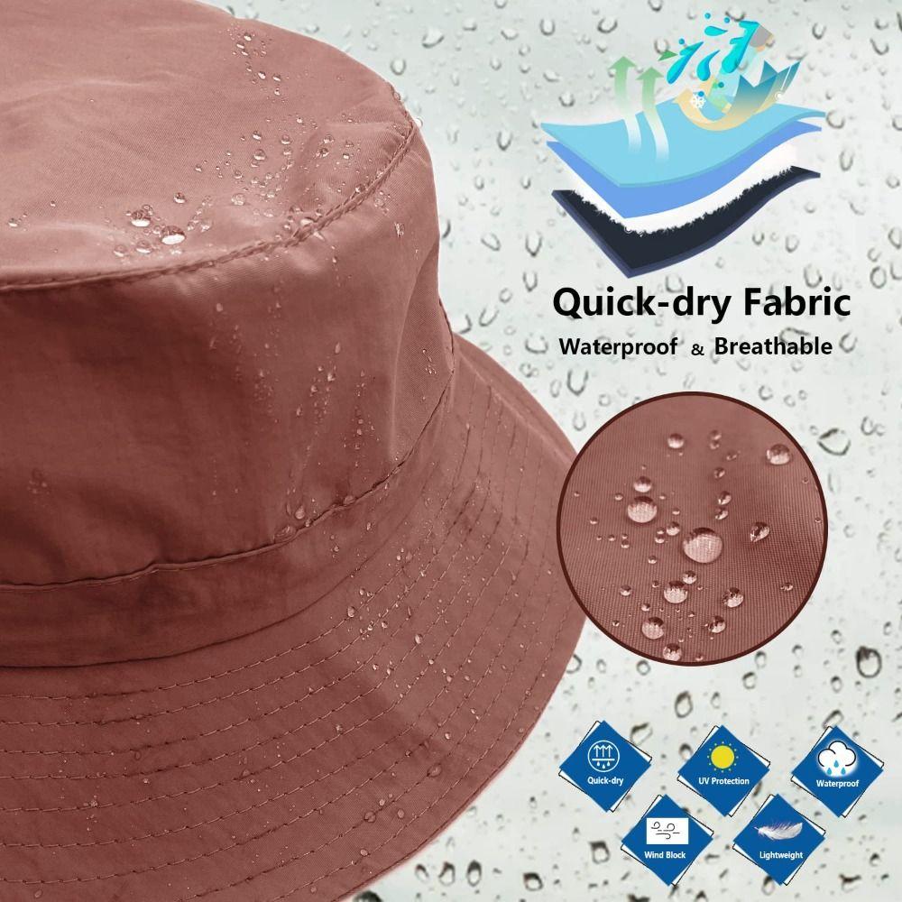 Waterproof Foldable Bucket Hat Portable Fisherman Cap Rain Hat Fishing Hat Beach