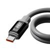 Digital Display Type C To Type C Cable PD 240W Silicone Fast Charging Data Cable for Huawei Samsung Xiaomi iPhone16 1.5m