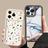 Геометрический мраморный чехол для iPhone 17 Pro Max Чехол iPhone 16 15 14 13 Pro Max 11 17e 16e Ударопрочный бампер Мягкий силиконовый чехол для телефона Чехлы