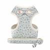 Pet2B Pet Pattern Ribbon Harness, Floral Ribbon