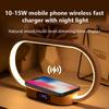 Table Top Decoration Wireless Charger with Night Light Clock Fast Phone Charger for iPhone 16 Pro Max Wireless Charging Stands