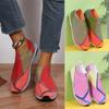 Women Sneakers Casual Shoes Breathable Mesh Platform Sneakers Women Slip On Soft Casual Single Candy Shoes Knit Sock Flat Shoes