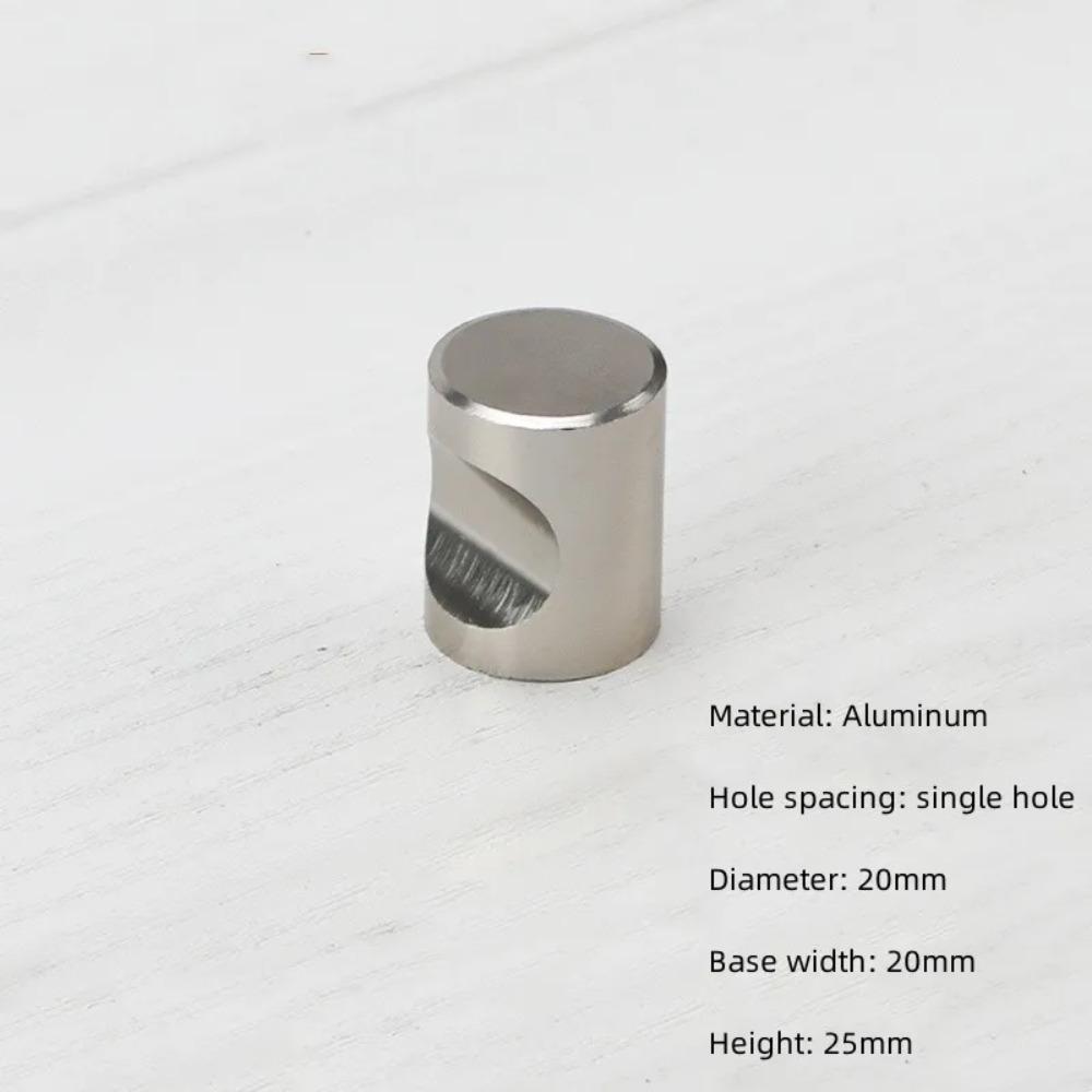 Silver Furniture Handle Single Hole Furniture Knobs Small Door Handle Cabinet Pulls  Wardrobe
