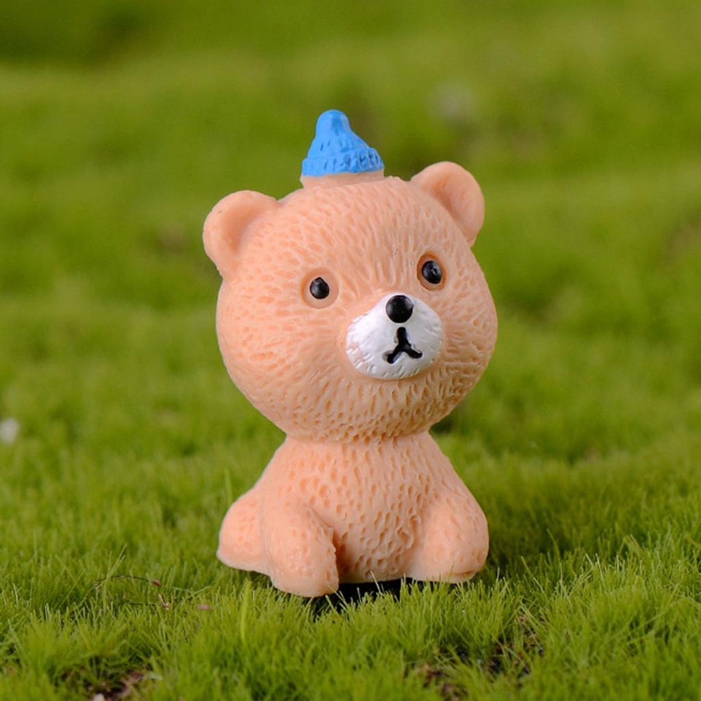 Home Decor Cute Mini Resin Puppy Statue Figurines Cake Decoration Animal Miniature Dog Ornament