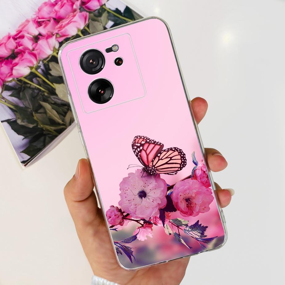 Чехол для Xiaomi 13T Pro Роскошная окрашенная задняя крышка Прозрачный силиконовый чехол для телефона Для Xiaomi Mi 13T Pro 13TPro Мягкие чехлы Сумки 6.67''