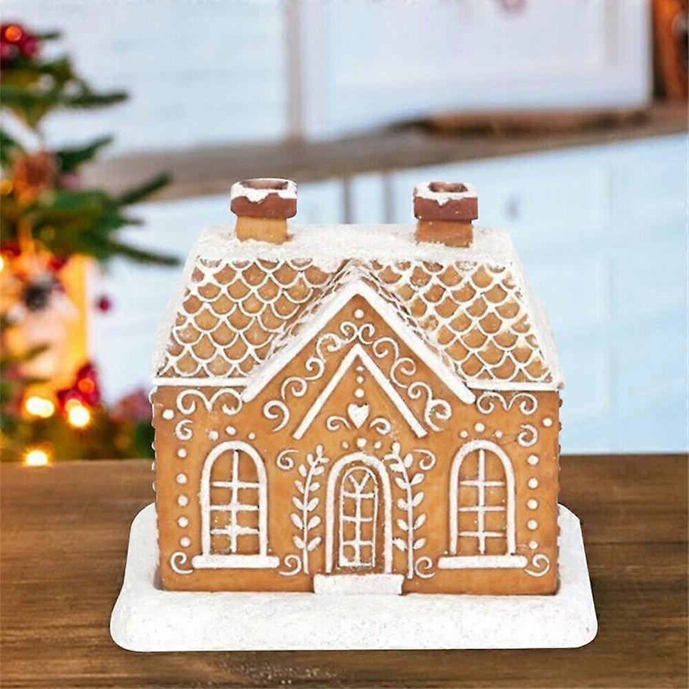1/2Pcs Gingerbread House Incense Burner Incense Cone Burner Christmas Cabin Burner