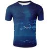 Modale Summer T Shirt For Youth With Digital Space Starry Sky 3d Print Casual Top