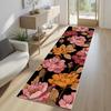 Розовые цветы дорожка ковер винтажный романтический принт розы нескользящий ковер гостиная прихожая спальня кухня декор на День святого Валентина