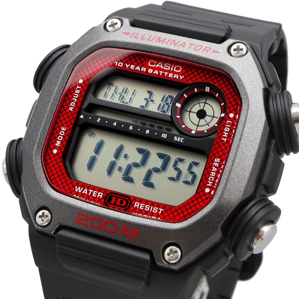 Casio Standard Digital Watch Black X Red Overseas Model [Casio] DW-291H-1BV Men's [Item]