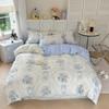 Принт Цветочный Постельный Комплект Мягкий Односпальный Двуспальный Размер Квин Пододеяльник Простыня Наволочка Девочки Дом Тотель Постельное Белье