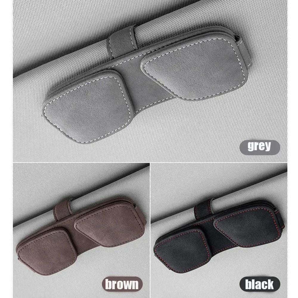 Magnetic Car Sun Visor Clip Multifunctional Eyeglass Hanger Auto Sun Visor Organizer  Car Interior