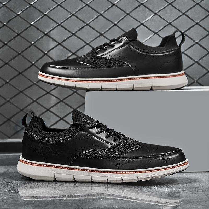 2024 Мода Лето Мужская Повседневная Мода Дышащие Брендовые Кожаные Туфли Рубашки Спорт Роскошь Туфли Лоферы Оксфорды Обувь для Вождения