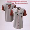Mens Baseball Jersey Outdoor Casual Sports Shirt Custom Name Print Loose Fit