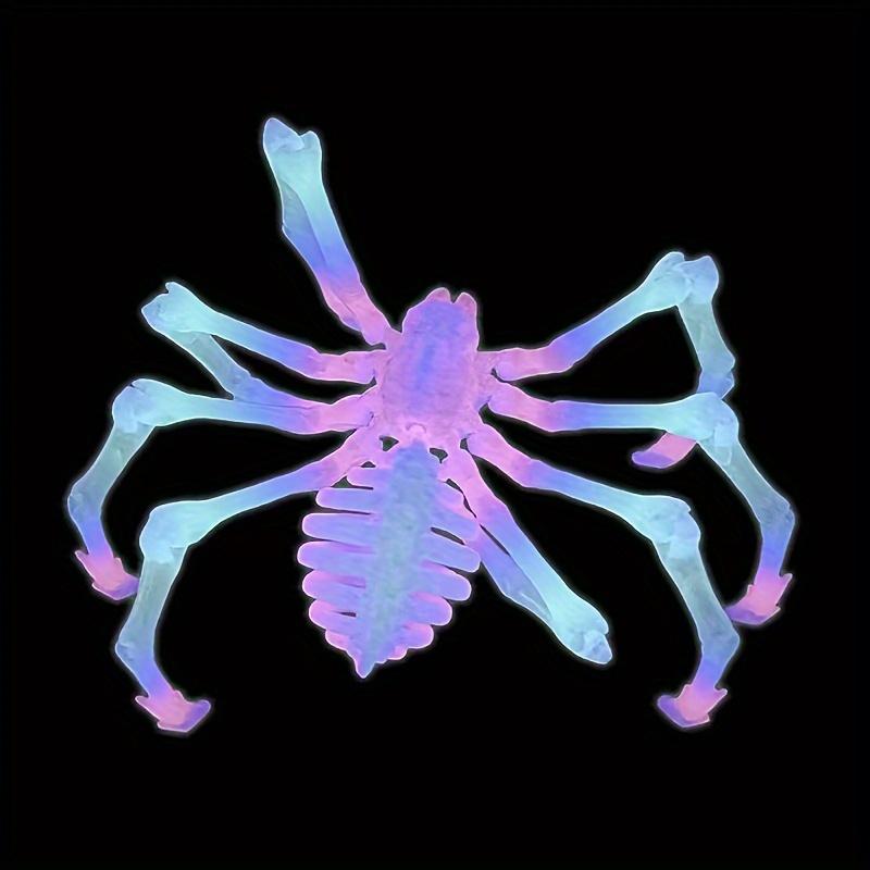 3D-Printed Illuminated Spider - Articulated & Retractable Glow-in-the-Dark Toy with Movable Joints