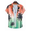 3D Cow Printing Men's Short Sleeve Shirt Summer Summer Men's Casual Shirt Outdoor Street Fashion Men's Short Sleeve